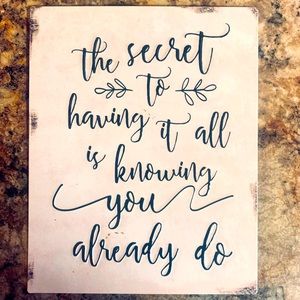 Tin wall plaque / home decor 🖼️